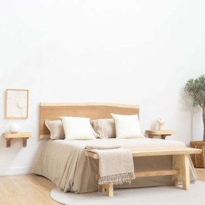 NATURA HEADBOARD PACK + 2 LONG NIGHTSTANDS + BENCH