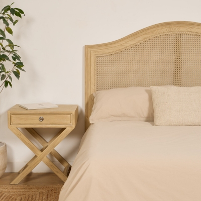 MANI GRID HEADBOARD PACK + 2 MILL NIGHTSTANDS