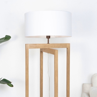 WHITE FLOOR LAMP RECTANGLE