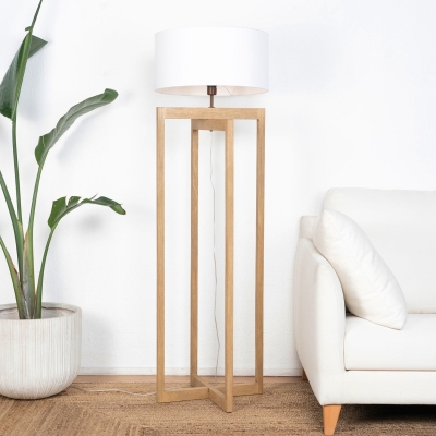 WHITE FLOOR LAMP RECTANGLE