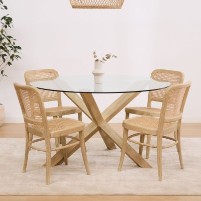 PACK TRIPOD TABLE + 4 GAMLA CHAIRS