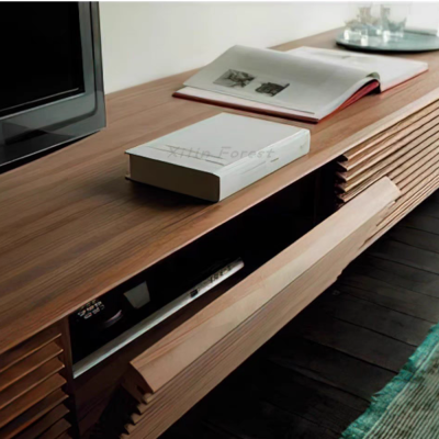 Storage TV Cabinet with Tilt Out Drawer Doors