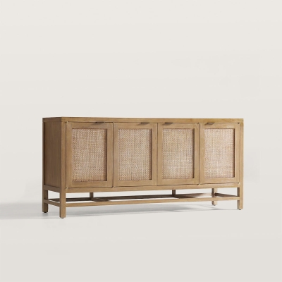 68In Storage Media Console And Side Cabinet Set