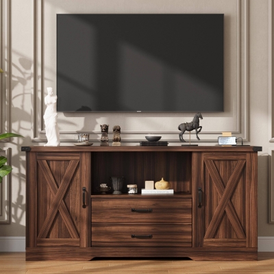 TV Stand for 65 Inch TV Farmhouse Entertainment Center