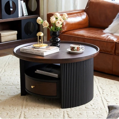 Mid Century Modern Coffee Table Side Table Set
