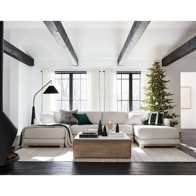Modern Wood Square Coffee Table for Living Room