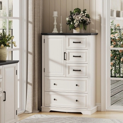 Farmhouse Dresser Storage Cabinet Chest of Drawer