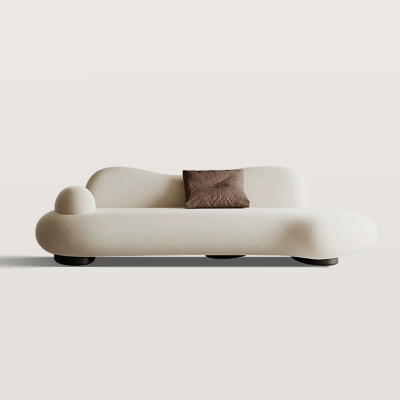 Fabric Curved Living Room Sofa with Corner
