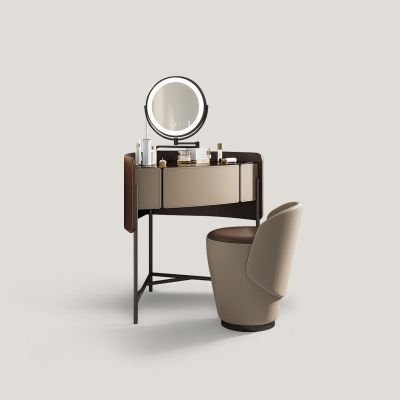 Triangle Small Corner Dresser Makeup Vanity Set