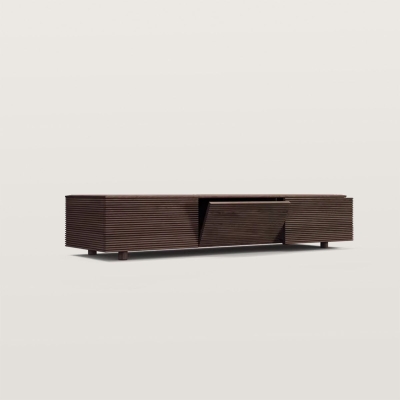 Storage TV Cabinet with Tilt Out Drawer Doors