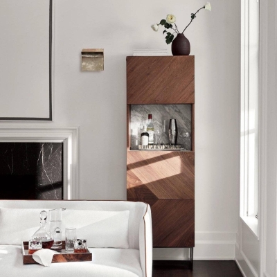 Suspend Bar Cabinet with Marble Open Hollow Layer