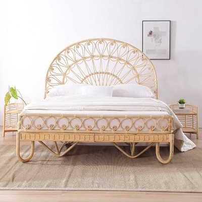 Bjarki Rattan Bed