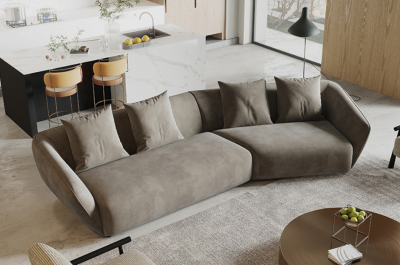 Asger Curved Design Sofa