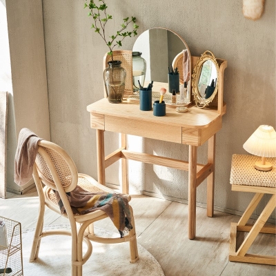 Isak Solid Wood Dressing Table
