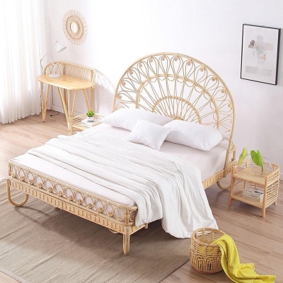 Bjarki Rattan Bed
