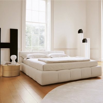 Balbine Leather Bed