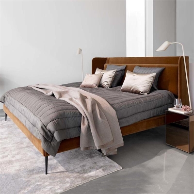 Konrad Nordic Velvet Bed