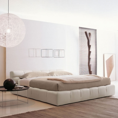 Balbine Leather Bed