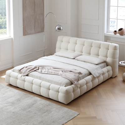 Viggo Modern Cream Bed