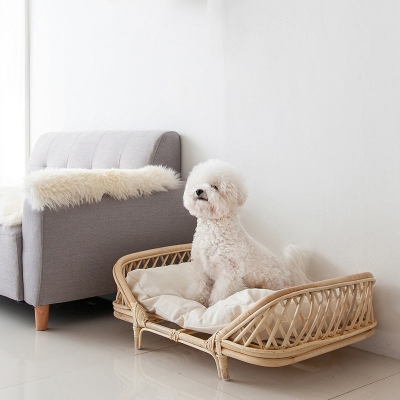 El&iacute;n Pets Rattan Bed