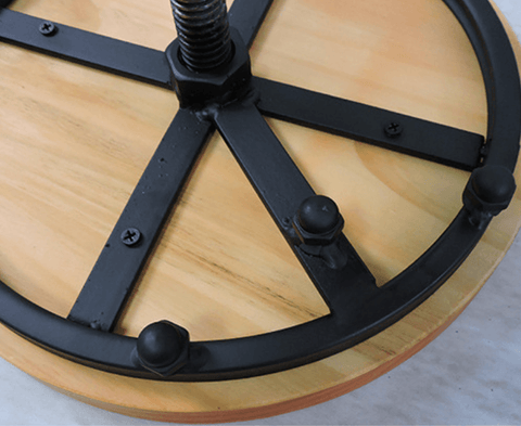 Adjustable Black Bar Stool